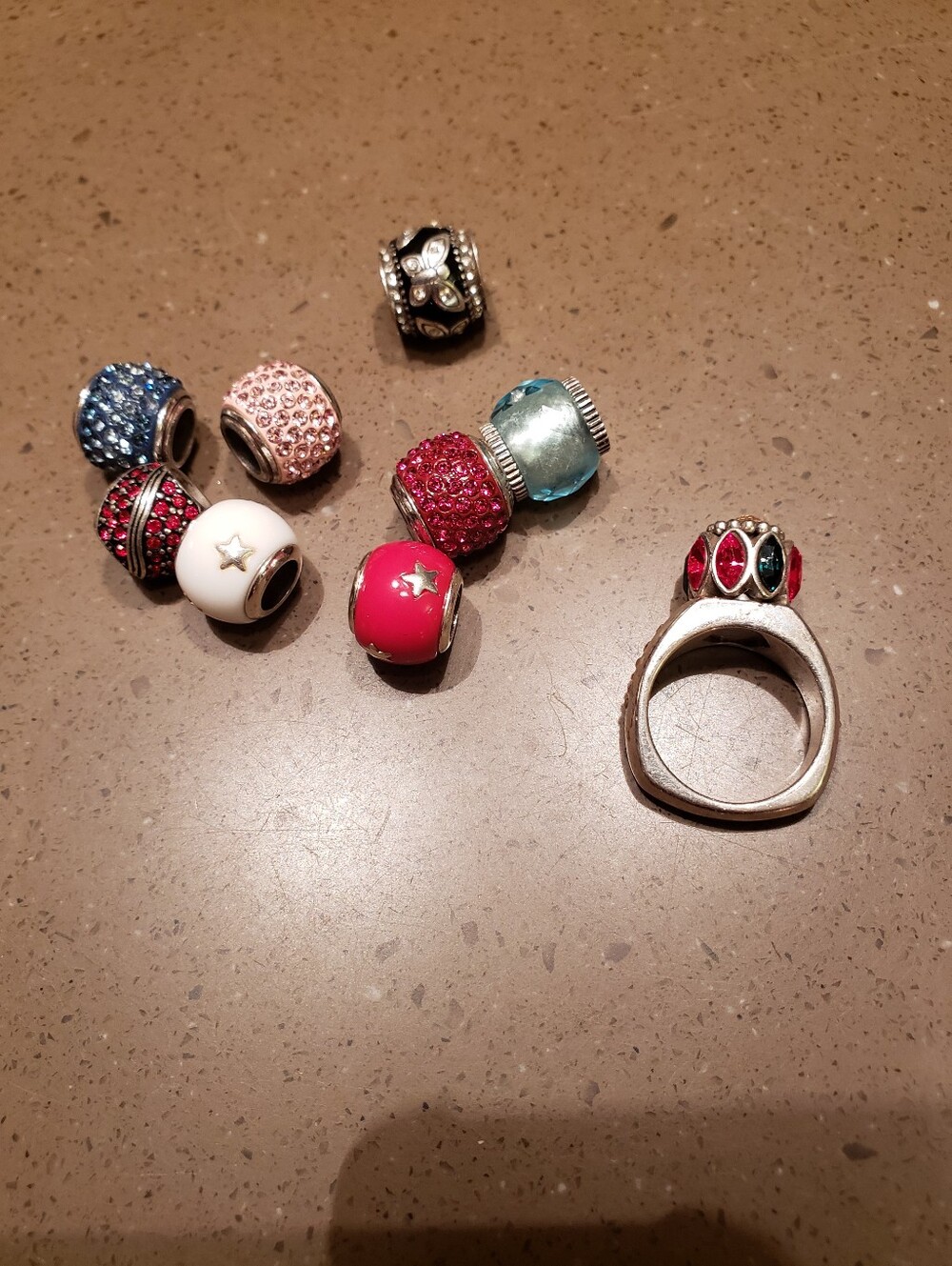 Brighton Ring With 9 Changeable Beads